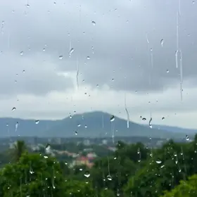 Cachoeirinha chuva rápida