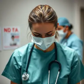 técnica de enfermagem agredida