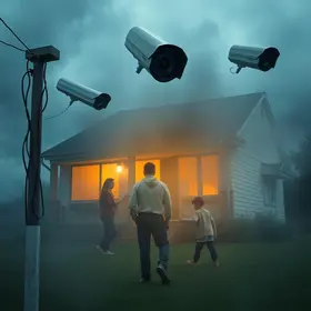 imagens das câmeras de segurança