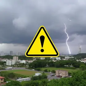 alerta amarelo de tempestade Porto Alegre