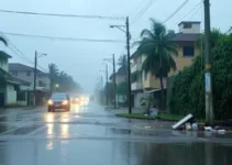 chuva forte e ventania