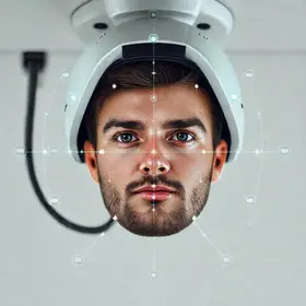câmeras com reconhecimento facial e IA